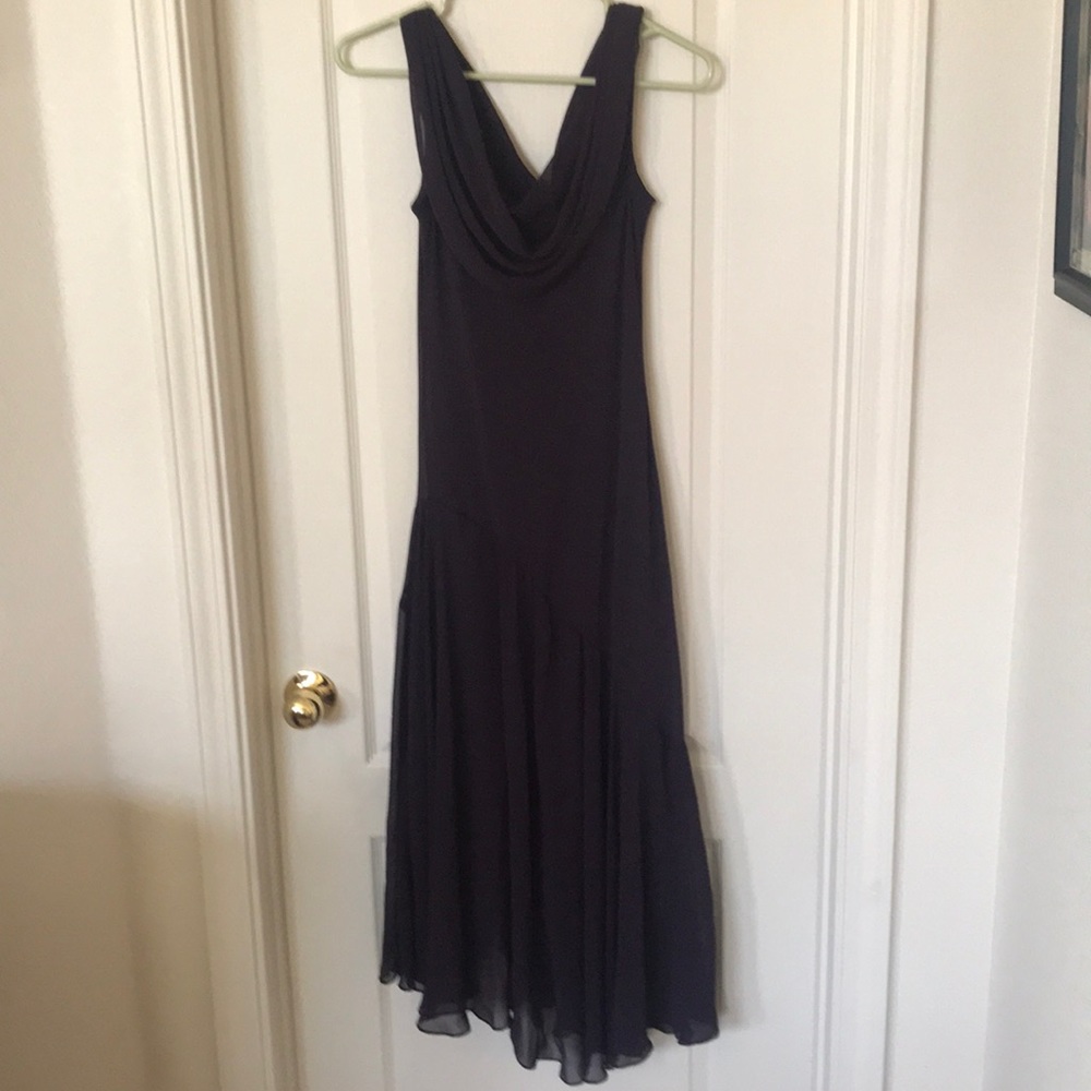 Dark plum bridesmaid dress